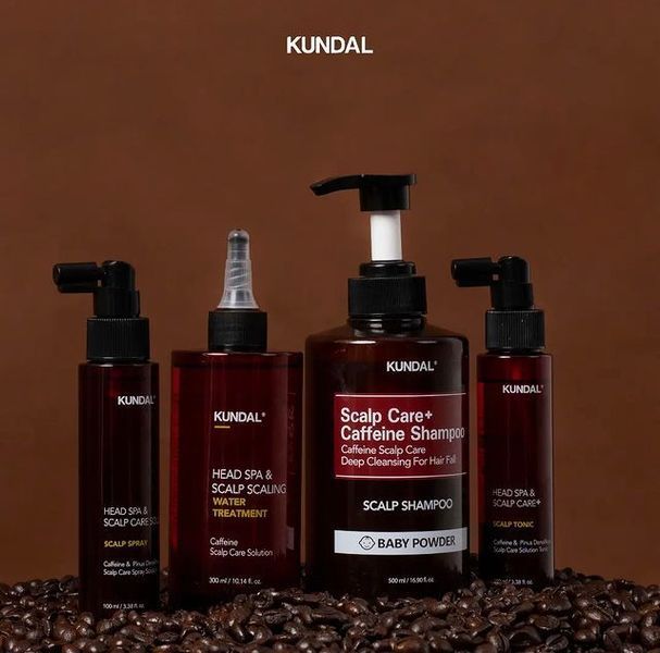 Kundal Natural Caffeine Hair Care Shampoo, Cherry Blossom &mdash; шампунь для догляду за шкірою голови з кофеїном та рослинними екстрактами, 500 мл 335 фото