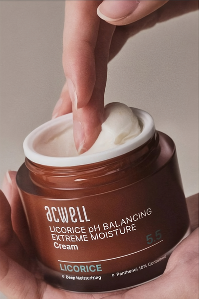 Крем для зволоження шкіри обличчя 55 мл, ACWELL Licorice pH Balancing Extreme Moisture Cream 143 фото