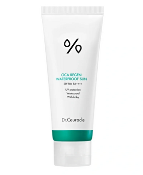 Водостійкий сонцезахисний крем (SPF 50+ PA++++) - Dr.Ceuracle Cica Regen Waterproof Sun, 100мл 297 фото