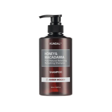 Kundal Honey & Macadamia Nature Shampoo, Amber Woody &mdash; живильний шампунь для сухого та пошкодженого волосся, 500 мл 348 фото