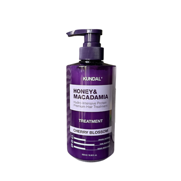 Kundal Honey & Macadamia Protein Hair Treatment, Cherry Blossom &mdash; живильна маска-кондиціонер для волосся з медом, оліями та протеїнами, 500 мл 350 фото