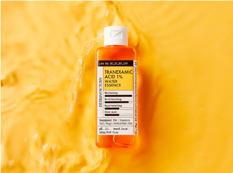 Освітлюючий та балансуючий тонер 150 мл, Derma Factory Tranexamic Acid 1% Water Essence 149 фото