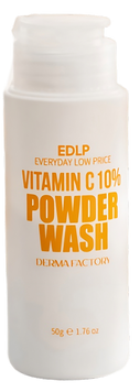 Ензимна пудра для очищення обличчя 50 г, Derma Factory Vitamin C 10 % Powder Wash 153 фото