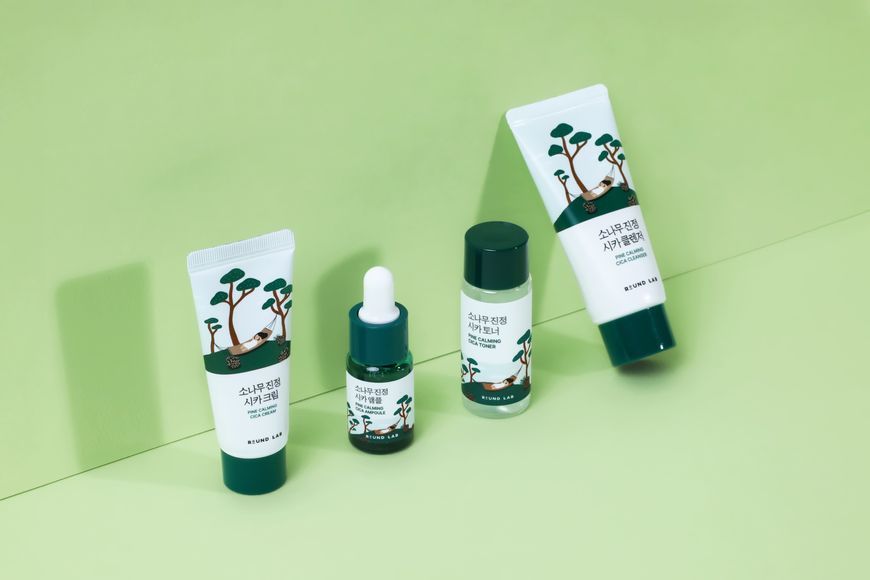 ROUND LAB Pine Calming Cica Trial Kit Набір мініверсій засобів з екстрактом голок сосни 105 фото