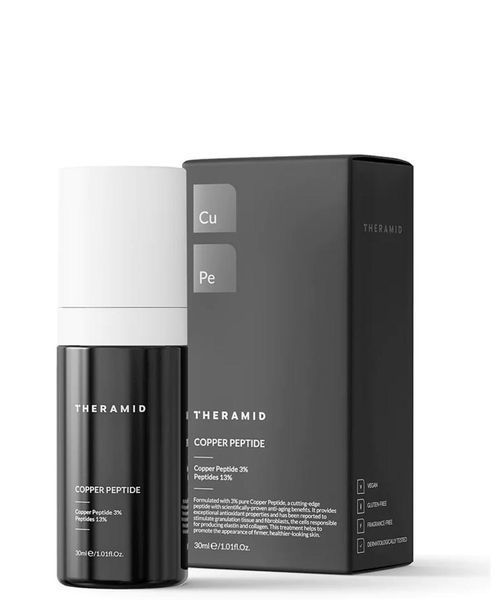 THERAMID COPPER PEPTIDE, 30ml Антивікова сироватка з пептидами чистої міді 11 фото