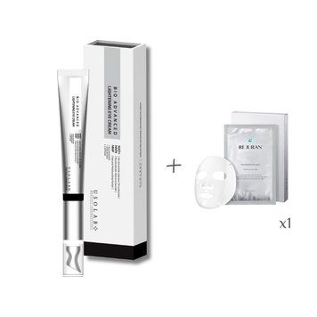(+маска) USOLAB Bio Advanced Lightening Eye Cream - Крем для шкіри навколо очей з PDRN, пептидами, кофеїном та ніацинамідом 25 мл 208 фото