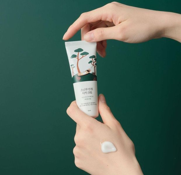 ROUND LAB Pine Calming Cica Cream 50 ml Заспокійливий крем з екстрактом голок сосни 64 фото