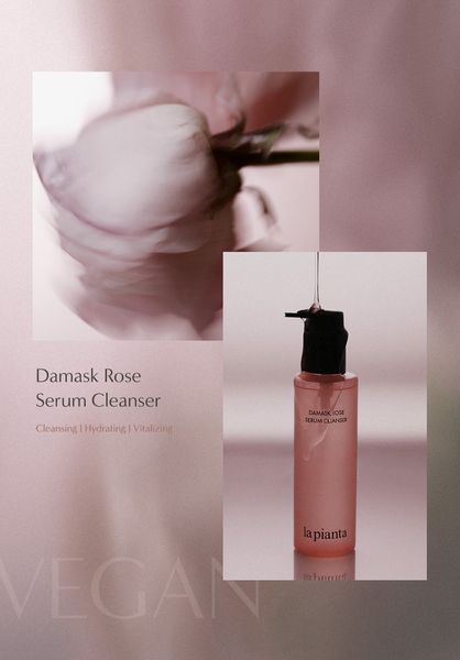 La Pianta Очищуючий міцелярний гель-сироватка 200 мл, Damask Rose Serum Cleanser 136 фото