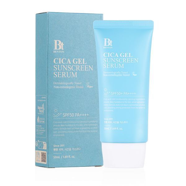 Сонцезахисний гель-серум 50 мл, BENTON Cica Gel Sunscreen Serum SPF50/PA++++ 176 фото