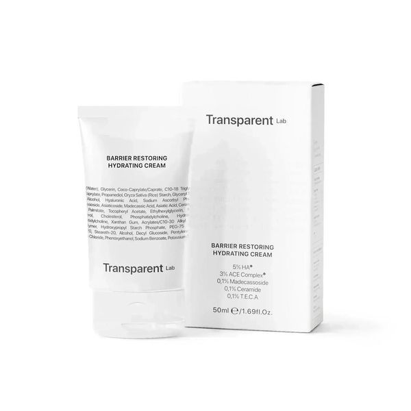 TRANSPARENT-LAB BARRIER RESTORING HYDRATING CREAM, 50ml Ультразволожуючий крем 85 фото