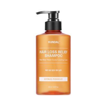 Kundal Beer Yeast Hair Loss Relief Shampoo, Citrus Pomelo &mdash; зміцнювальний шампунь для тонкого волосся з пивними дріжджами та біотином, 500 мл 339 фото