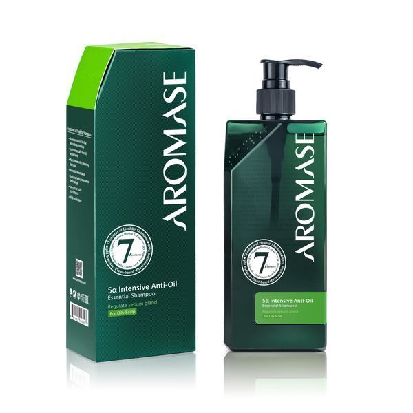 AROMASE 5&alpha; Intensive Anti-Oil Essential Shampoo - Cеборегулюючий шампунь для жирної шкіри голови, 400мл 384 фото