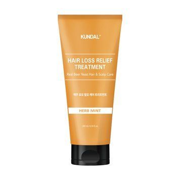 Kundal  Beer Yeast Hair Loss Relief Treatment, Herb Mint &mdash; зміцнювальна маска-кондиціонер для волосся з пивними дріжджами та комплексом олій, 200мл 340 фото