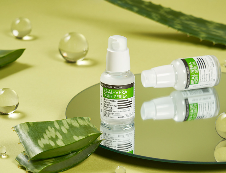 Сироватка для обличчя з алое 30мл - Derma Factory Real Vera Pore Serum 240 фото