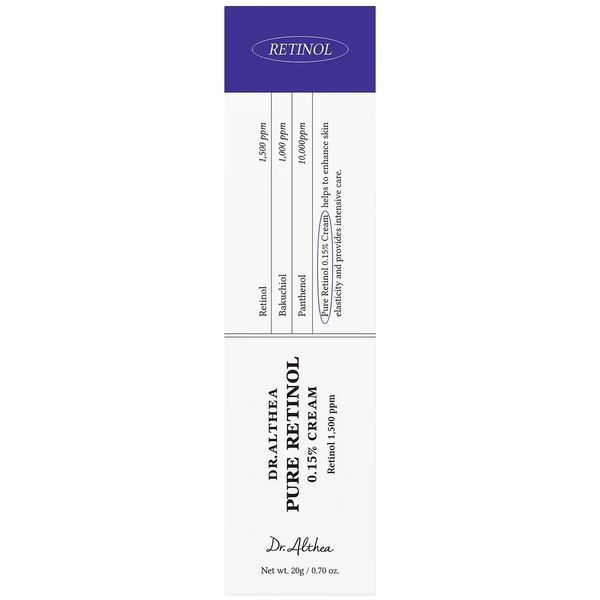 Dr.Althea Pure Retinol 0.15% Cream &mdash; вечерний крем для лица с ретинолом, бакучиолом и керамидами, 20г 393 фото