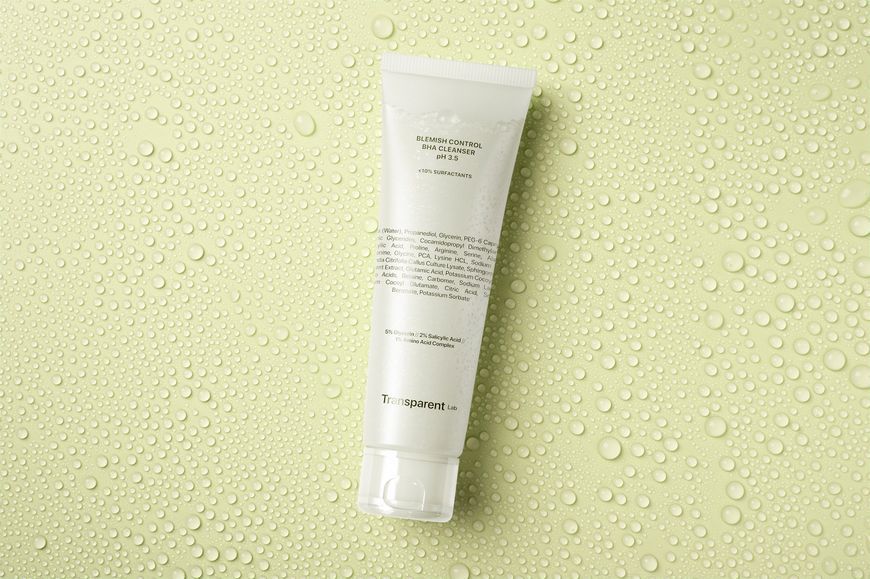 TRANSPARENT-LAB BLEMISH CONTROL BHA CLEANSER PH 3.5, 150ml Засіб для глибокого очищення шкіри з ознаками старіння та схильної до акне 94 фото